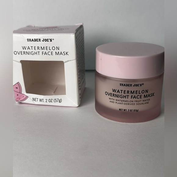 🆕 TRADER JOE’S Watermelon Overnight Face Mask 2 Oz NIB - Picture 6 of 8